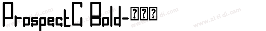 ProspectC Bold字体转换